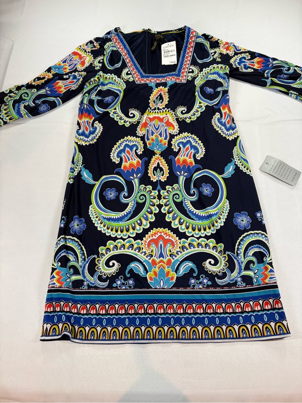 Laundry by Shelli Segal Paisley Print Dress NWT Size 6 - Picture 1 of 4